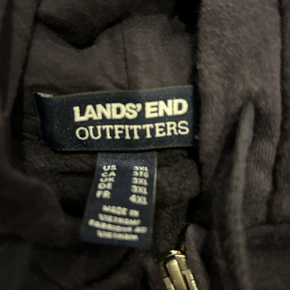 Lands’ End Blue Hoodie Sweatshirt Size 3XL - Picture 3 of 4